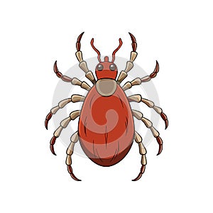 Realistic Twospotted Mite Artwork Highlighting Its Features photo