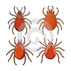 Realistic Twospotted Mite Artwork Highlighting Its Features photo