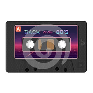 Realistic vector audio cassette mix