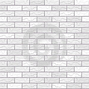 Realistic Vector brick wall seamless pattern. Flat wall texture. Beautiful white textured brick background for print, paper,