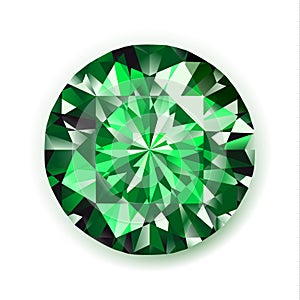 Realistic vector emerald illustration
