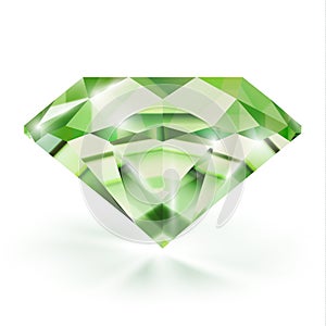 Realistic vector emerald illustration