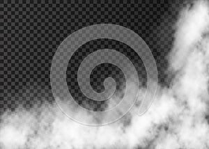 Realistic vector fire smoke or mist texture.