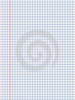Realistic vector illustration of blank sheets of square paper from a block Notebook paper EPS