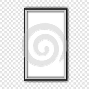 Realistic vector picture frame