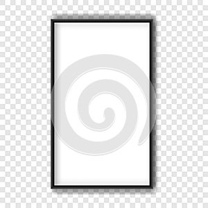 Realistic vector picture frame