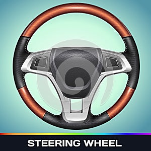 Realistic Vector Steering Wheel