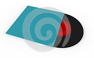 Realistic Vinyl Record with Cover