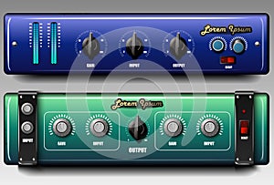 Realistic virtual equalizers and compressors. Vector