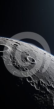 Realistic Vray Tracing Moon Illustration With Caravaggesque Style