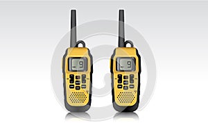 Realistic walkie talkie waterproof devices.