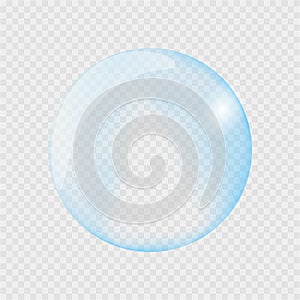 Realistic water drop. Pure, clean water drops. Water Rain. Gray background. Vector illustration