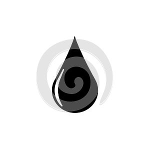 Realistic water drop. Pure, clean water drops. Water Rain. White background. Vector illustration