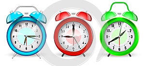 realistic weaker clock alarm concept isolated. 3D Illustration.