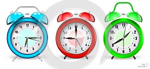 realistic weaker clock alarm concept isolated. 3D Illustration.