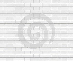 Realistic white brick background, seamless pattern