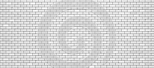 Realistic white brick wall. Vector illustration EPS 10
