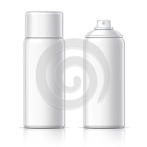 Realistic White Cosmetics bottle can Spray