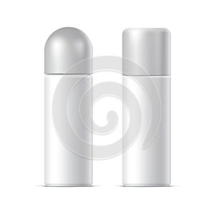 Realistic White Cosmetics bottle can Spray