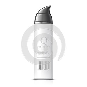 Realistic White Cosmetics bottle can Spray