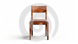 Realistic Wood Chair Model For Detailed Rendering