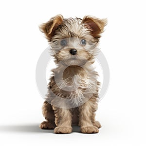 Realistic Yorkie Puppy Character Design In Mike Campau Style