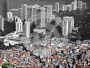 Crowded city of Rio de Janeiro photo
