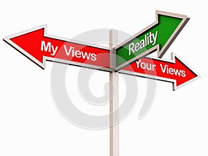 Reality between different views