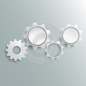 Realization, concept teamwork, generator business idea - vector