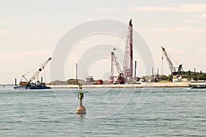 Realization of the movable bulkheads system to save Venice from