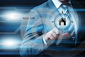 Realtor Agent Buyers Property Management Internet Business Technology Concept