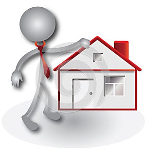 Realtor and red house logo