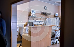 Reanimation ward in the hospital