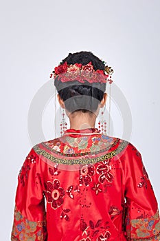 Rear of Chinese Bride