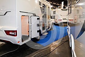 Rear compartment trunk of a motorhome camper van