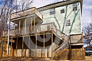 Rear Decks on a House
