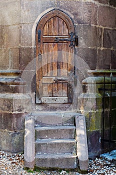 Rear door Black Church, Brasov - Romania