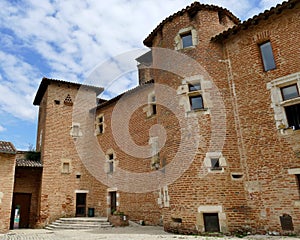 Rear facade of the Former commandery of the Templars of Brulhes