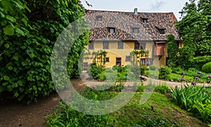 Rear garden view of the house where the famous composer and musician J.S. Bach was born in March 31, 1685