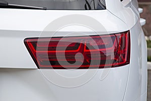 The rear lights of the car.Car accessories.Modern design