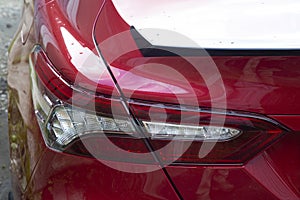 The rear lights of the car.Car lighting devices. Car accessories