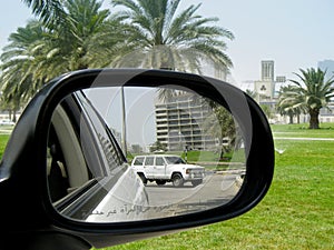 rear mirror view