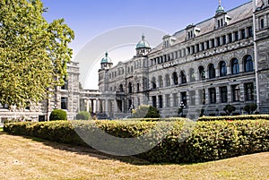 Rear side of the British Columbia Parliament Buildings