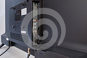 The rear side view of the LCD monitor