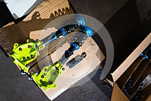 Rear Subframe Installation for Drift car project. The rear subframe is reinforced and aligned for solid differential mounting and