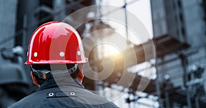 Rear view of builder inspector