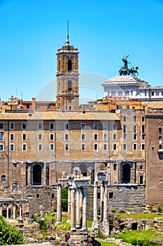 Rear view of the Campidoglio