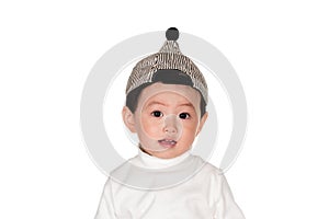 Rear view of a East Asian man SaClose-up of a East Asian man Studio portrait of a young childtudio portrait of a young child