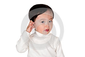 Rear view of a East Asian man SaClose-up of a East Asian man Studio portrait of a young childtudio portrait of a young child