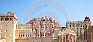 Rear View of Hawa Mahal Palace, Jaipur, Rajasthan, India